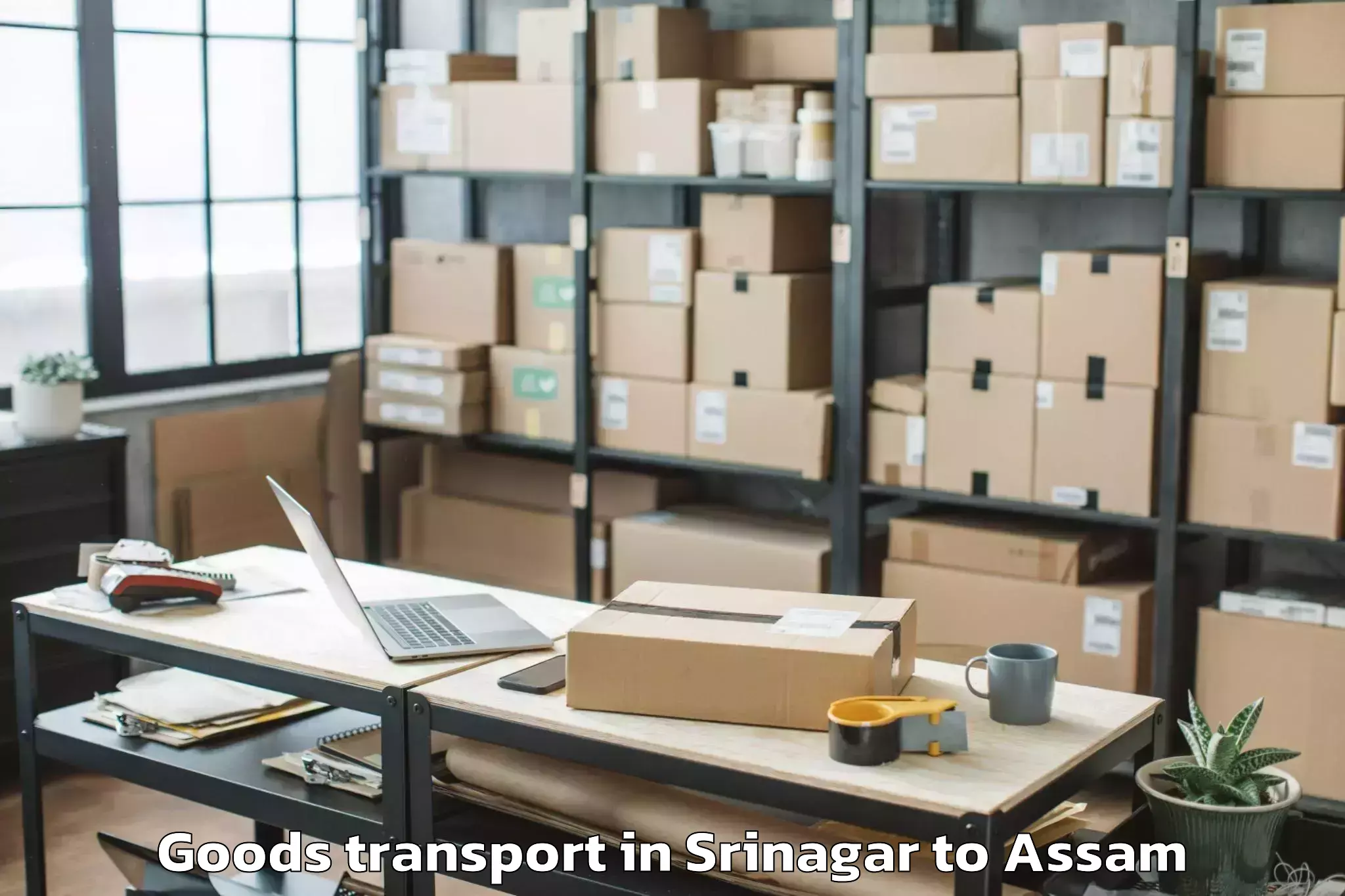 Leading Srinagar to Sualkuchi Goods Transport Provider